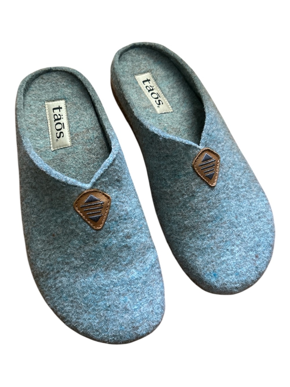 Taos My Sweet Wool Clog Slippers Blue Size EU 38 US 7-7.5